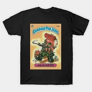 Garbage Pail Kids - Mean Gene  Vector Retro 80 90S    Unisex summer Tshirt Cotton fashion couple clothes