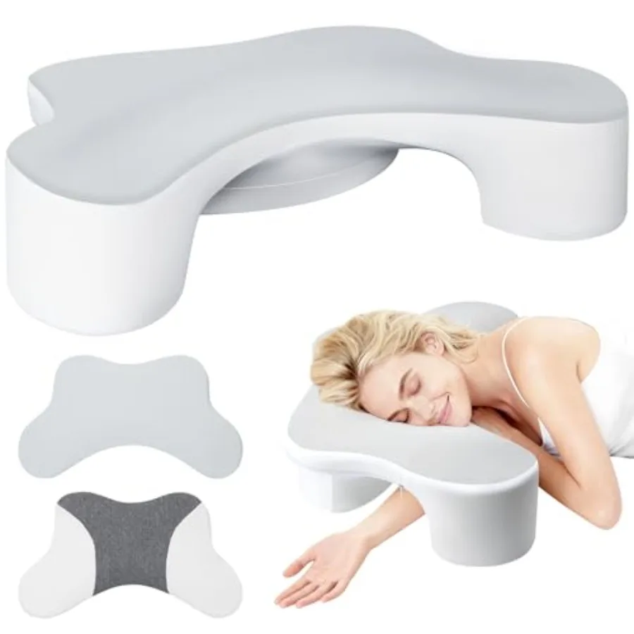

Side Sleeper Pillows with Arm Holes - Memory Foam Shoulder Pillow for Side Sleepers Neck Support Rotator Cuff Pain Relief 2PCS