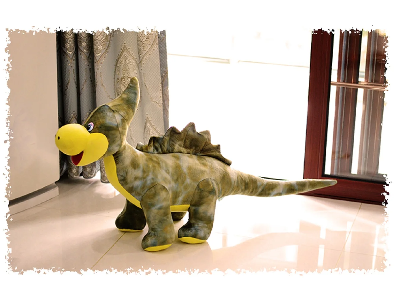 

Denver dinosaur doll plush toy huge dinosaurs creative doll children birthday gift about 110cm