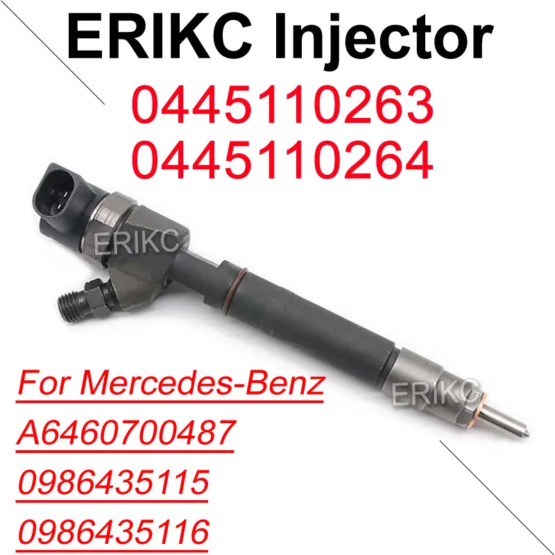 

0445110264 Diesel Fuel Injector 0445110263 Common Rail Sprayer 0986435115 0986435116 for Mercedes-Benz 6460700487 A6460700487