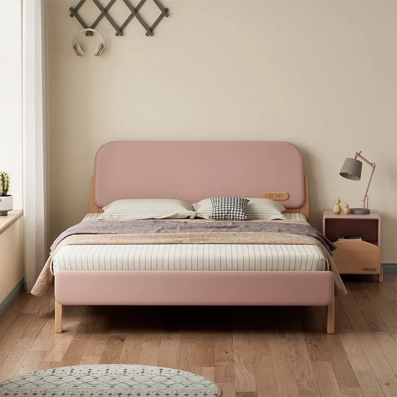 for Solid Wood Children Bed Boy Girl Princess Pink Drawer 1.5m 1.2m Child Bedroom Single Bed