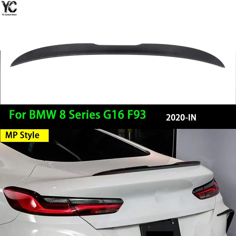 Automotive Real Dry Carbon Technology 3*3 Carbon Fiber Rear Trunk Spoiler Boot Wing For BMW G16 F93 2020-IN