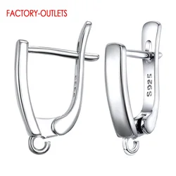 New Arrivals High Quality DIY Fashion Jewelry Findings Genuine 925 Sterling Silver Earring Findings Fast Delivery Speed