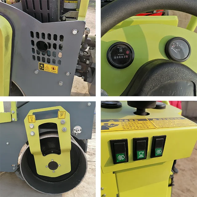 Ce Certified Double Drum Vibratory Road Roller 530Kg Capacity for Soil and Asphalt Compaction Roller