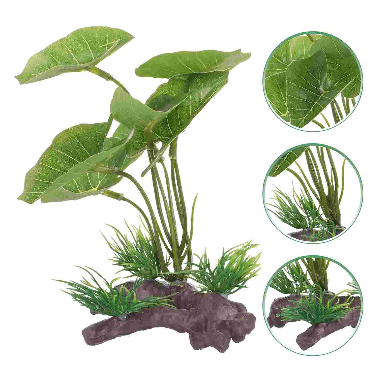 

10PCS Realistic Artificial Aquatic Plants Plastic Fish Tank Decorations Betta Fish Turtle Freshwater Aquarium Reptile