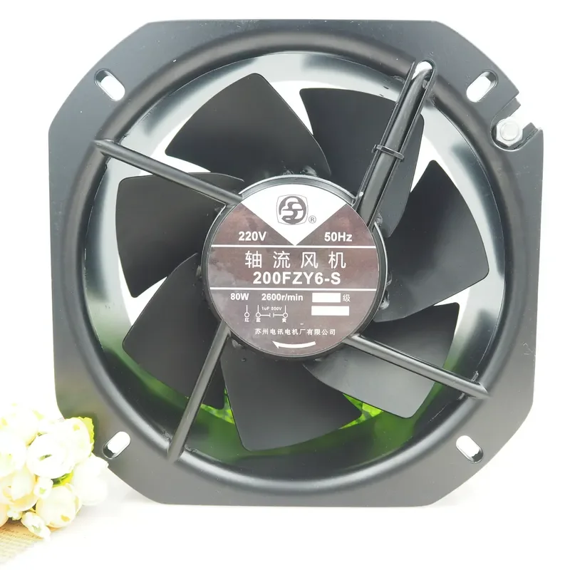 For Suzhou Telecom Motor Factory Co., Ltd. 200FZY6-S/8S 220V/380V high temperature resistant cooling fan