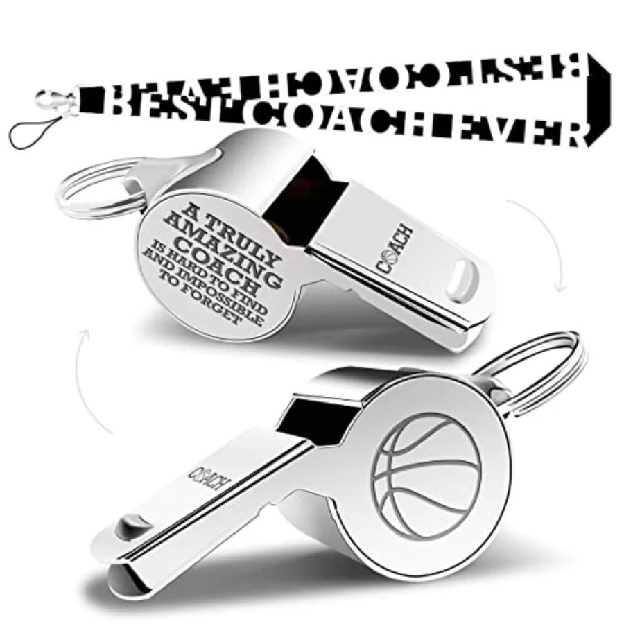 

Whistle Basketball Coach Gifts Whistle for Coaches Teachers Whistle Emergency Coach Referee Lifeguard Loud Whistle for Men Wome