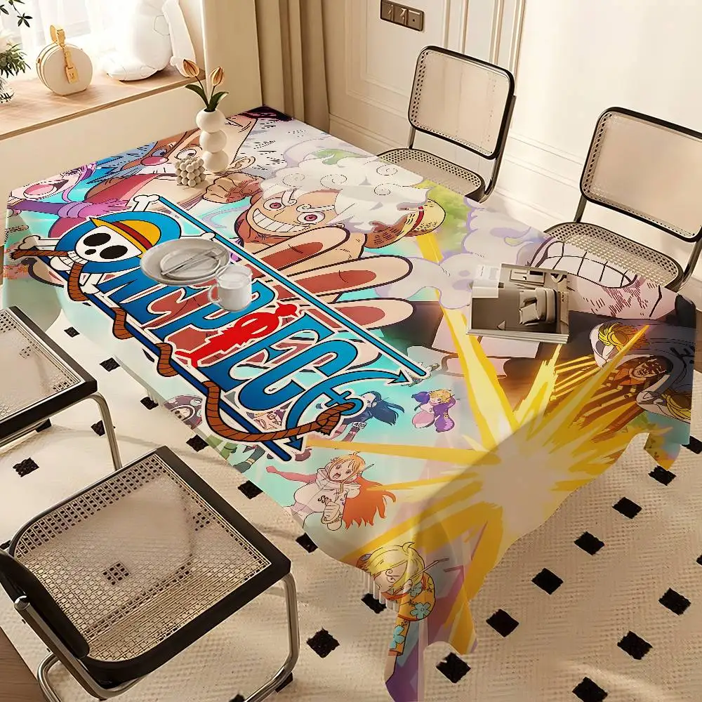 Anime O-ONE-P-PIECEs Tablecloth Table Cover Christmas Picnic Party Birthday Wedding Waterproof Desk Cloth Table Decor