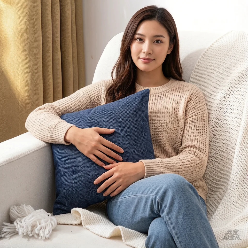 8pcs Polyester Linen-Like Pillow Covers for Bedroom And Living Room Use Comfortable Allergy-Friendly Home Decor Cushion Inserts
