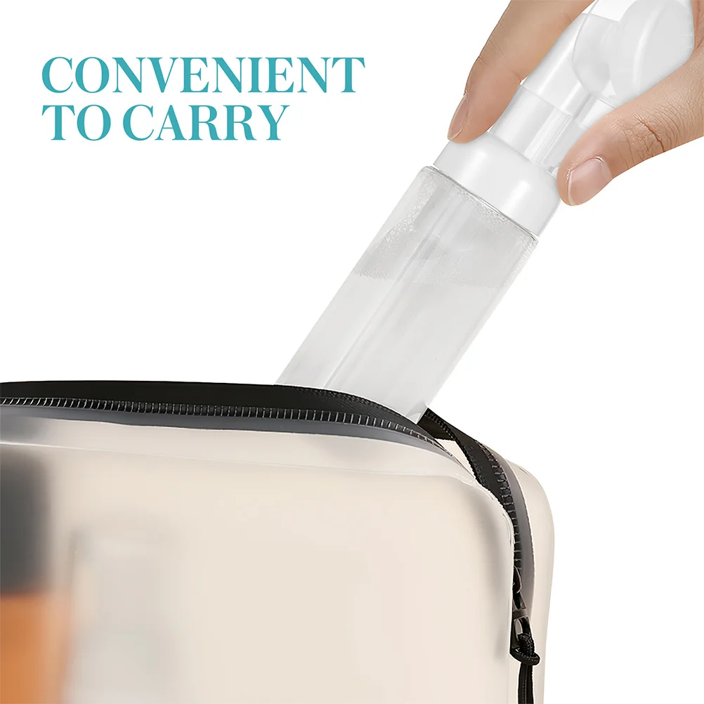 

6Pcs Foam Bottles Plastic Refillable Foaming Soap Dispenser Portable Travel Facial Brush Pump Mousse Foams Bottle with Brush