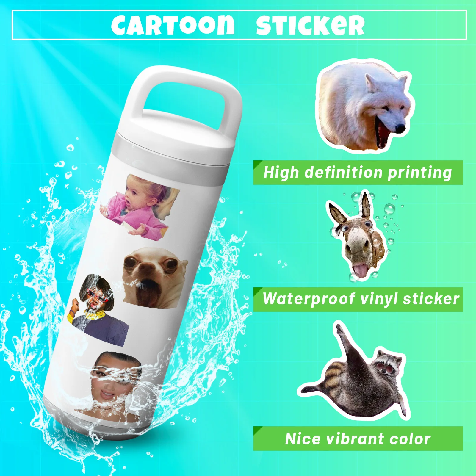 10/30/50/100PCS Funny Classic TV Show Meme Graffiti Stickers DIY Scrapbook Refrigerator Phone Laptop Luggage Car Sticker Toy