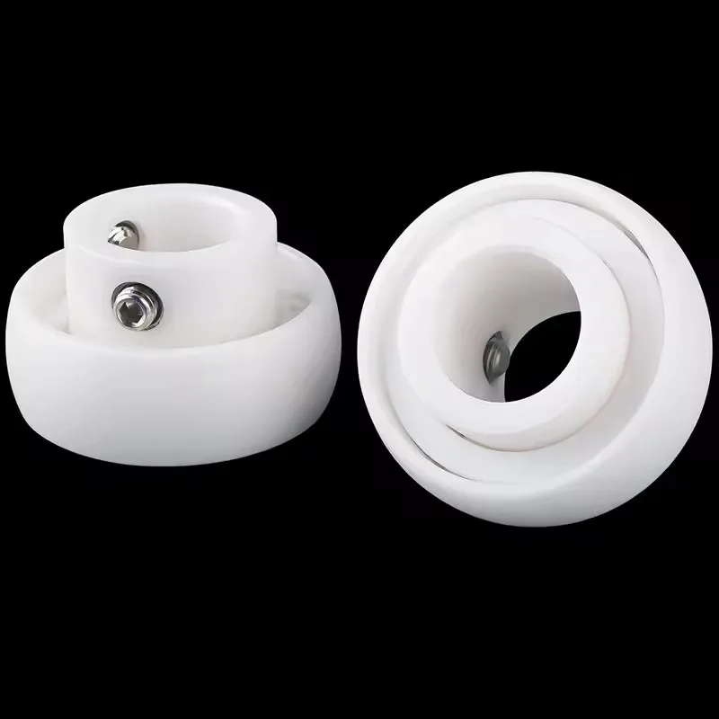 1Pcs Zirconia Ceramic Outer Spherical Bearing UC203/204/205/206/208/209/210 Outer Spherical Ceramic Bearing ID17-50mm Insulated