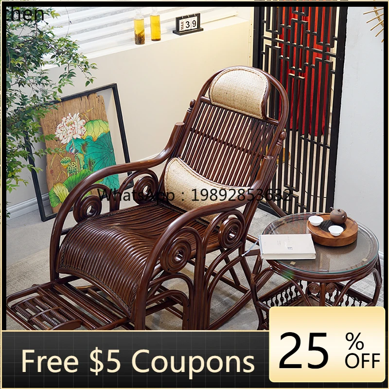 

U3 кресло-качалка из ротанга, ротанговое кресло для двора, гостиной, счастливое кресло с откидной спинкой для взрослых