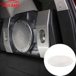 Stainless Steel Silver Car Trunk Built-in Speaker Protect Trim Cover For 2007-2021 Toyota FJ Cruiser Auto Interior Accessories