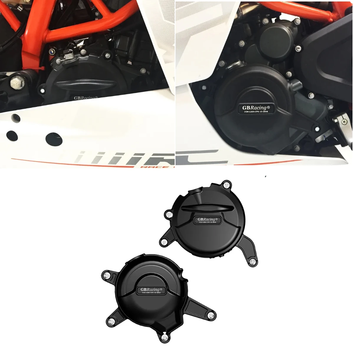 

FOR KTM RC390 2014-2016 DUKE 390 2014-2015 Engine Protective Cover Engine Cover Protection Set Swing arm Spool