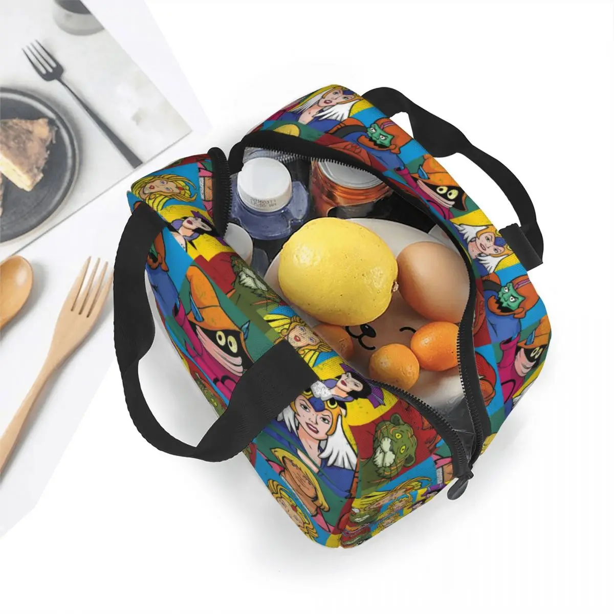 He Man And Friends Insulated Lunch Bag Cooler Bag Lunch Container Masters Of Universe Skeletor Heman 80s Cartoon Tote Lunch Box