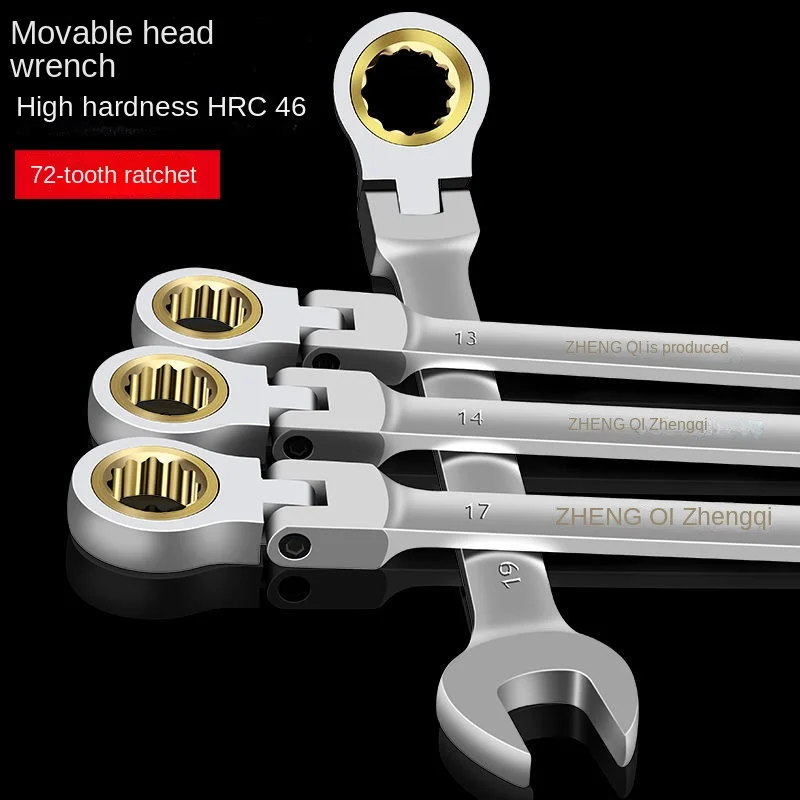 Flex Head Ratcheting Wrench Set Combination Ended Spanner kits Chrome Vanadium Steel Hand Tools Socket Key Car Repair Tools