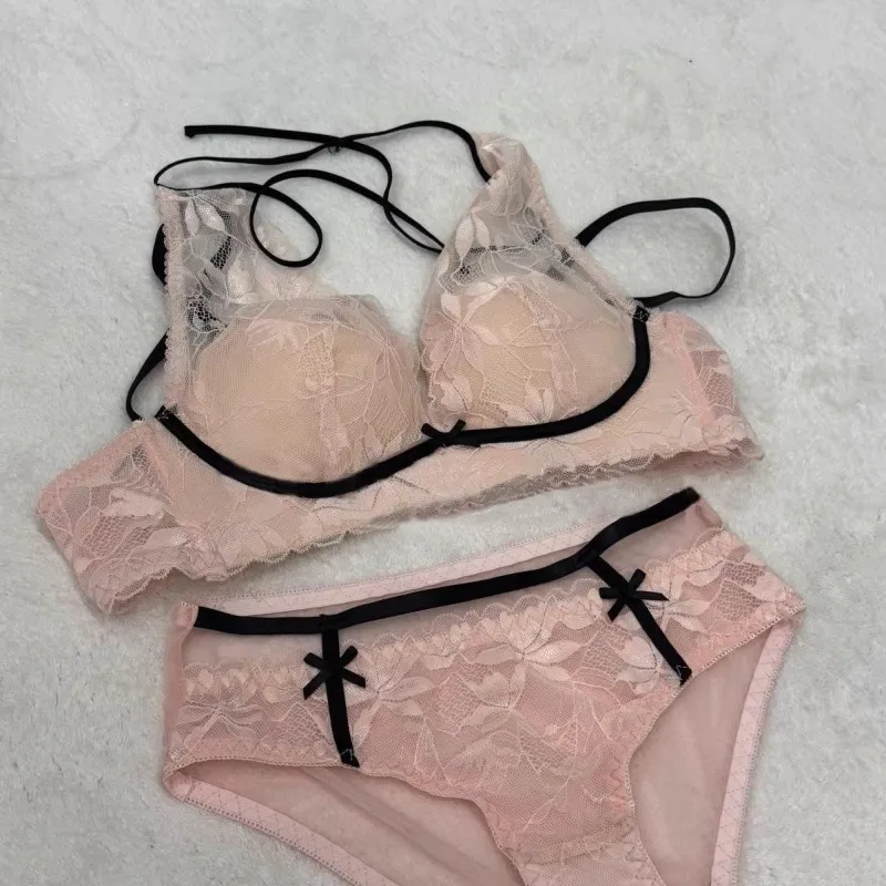 

Trending Hot French Neckless Bra Wire Free Lace Push Up Support Small Breasts Petite Women Comfort Sexy Daily Lingerie S-xl Size