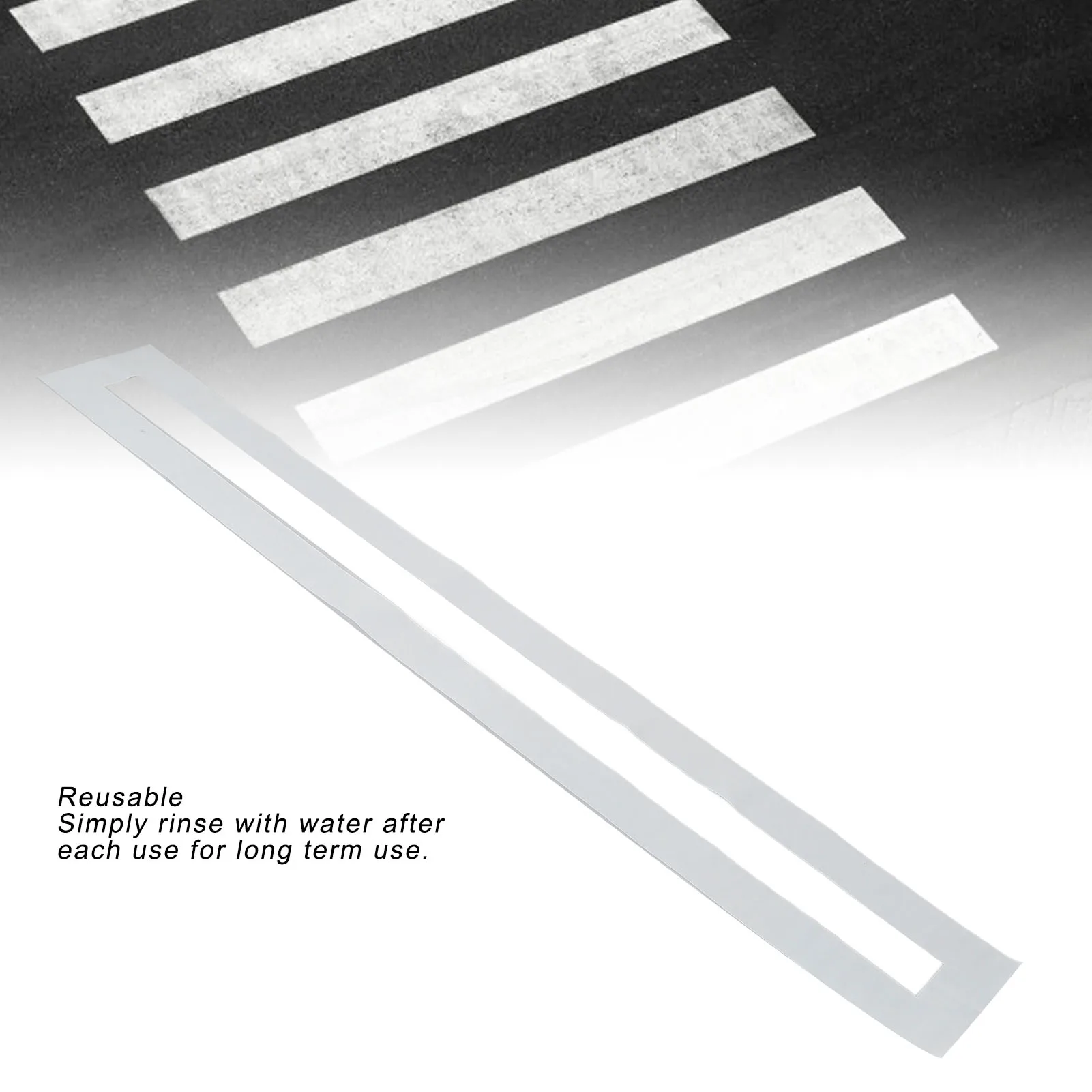 Road Straight Line Stencil Widely Used Parking Lot Line Stencil Silicone Simple To Operate Easy To Clean for Asphalt Pavement