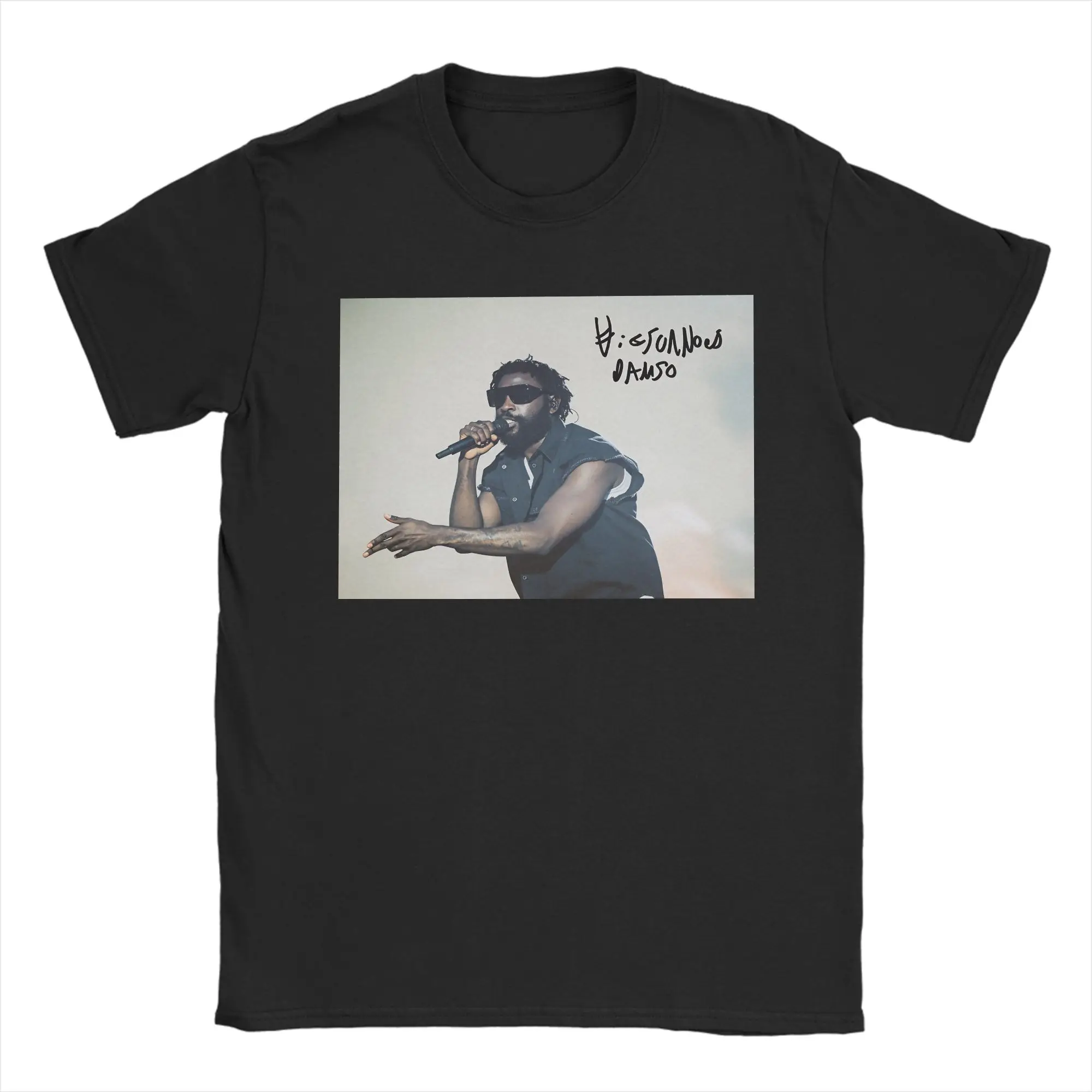 Men Signed Autograph T Shirts Damso Pure Cotton Top Tees Summer Y2K Funny Short Sleeve T-Shirt O-Neck Trending Casual Tee Shirt