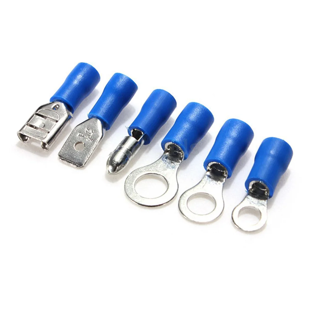 

360Pcs Electrical Crimp Terminal Connector Assorted Insulated Spade Ring Butt Quick Disconnect Set for Wiring Repair Cable Lugs