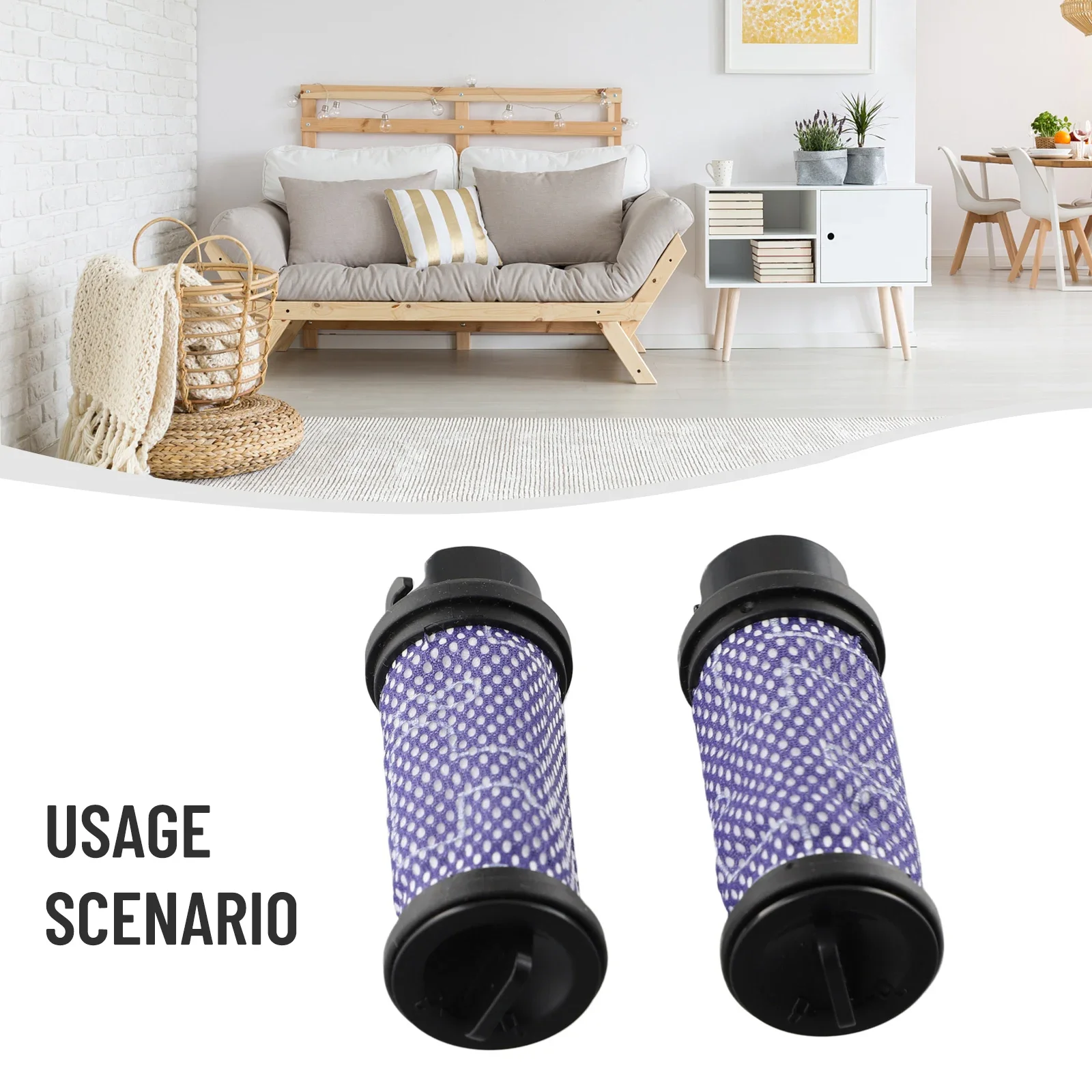 2 Pcs Filters For H70 Handheld Vacuum Cleaner Parts Replacement Filters Floor Cleanig Sweeper Filters Accessories Tools