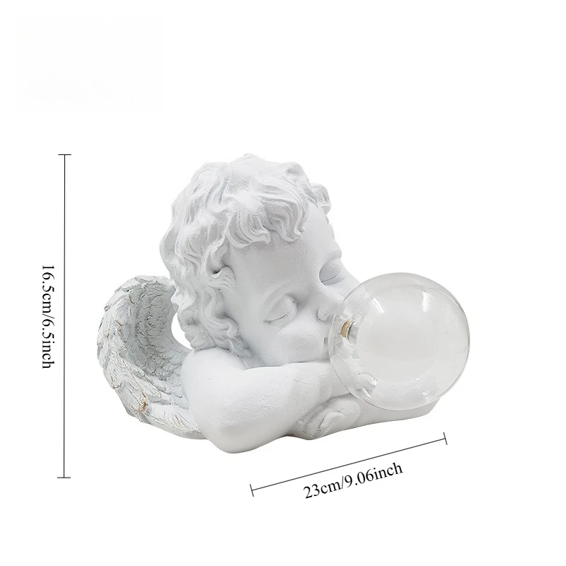 Cartoon Bubble Girl Nachtlicht Statue Skulptur Nordische Nachttischfiguren Heimdeko Atmosphärenlampe Kreatives Geschenk für Zimmer – Detail 18