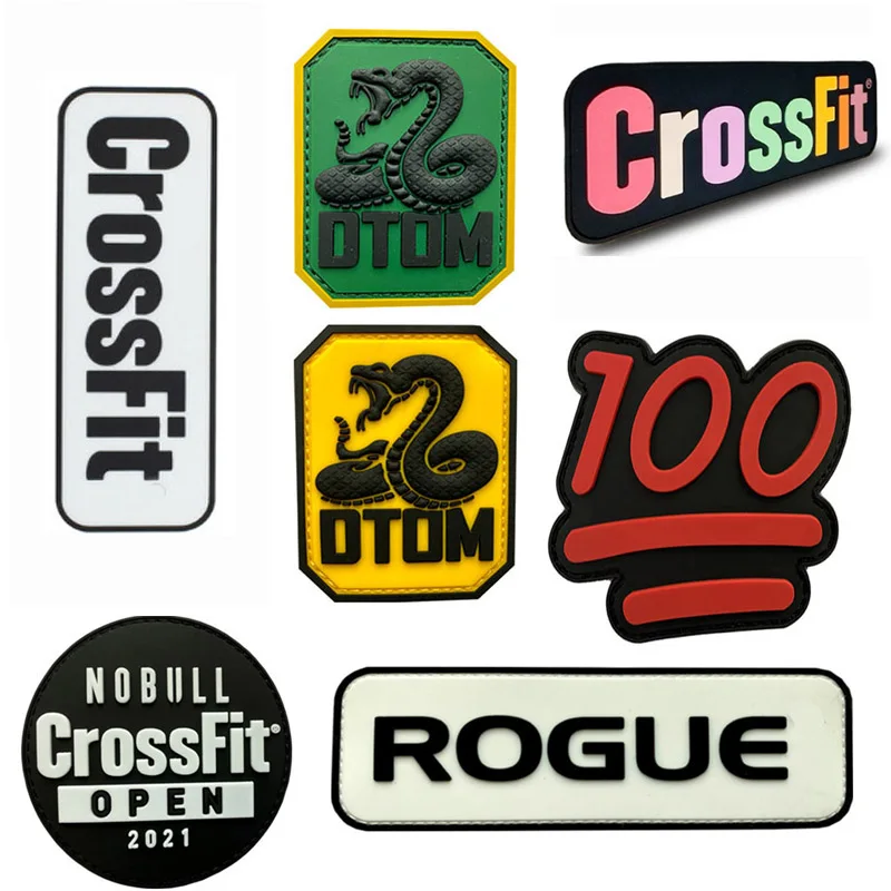 3D PVC Game Cosplay Patch Fitness Crossfit/Rogue/DTOM Out 100 Scores Badge Military Armband Tactical Rubber Patches Eco-Friendly