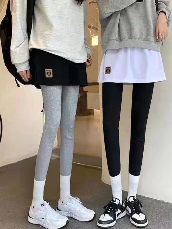 

plus Size Hoodie Base Layer Tool Butt Covering f Skirt Inner Wear Trendy Teen Girls Casual High Waist A-Line Skirt