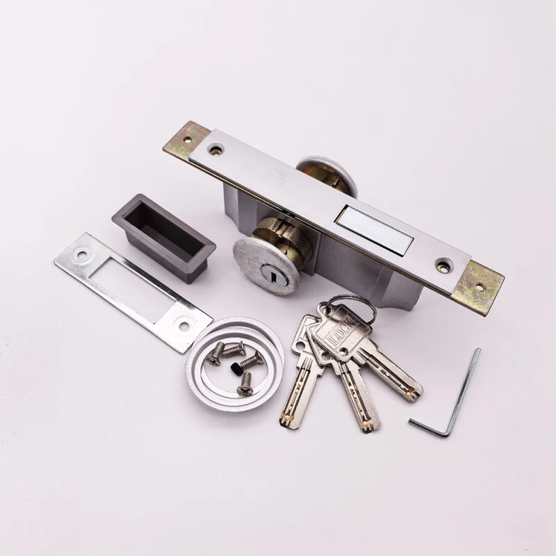 

​​Aluminum Alloy Door Lock Universal Double Sided Keyed Commercial Glass Door Deadbolt​