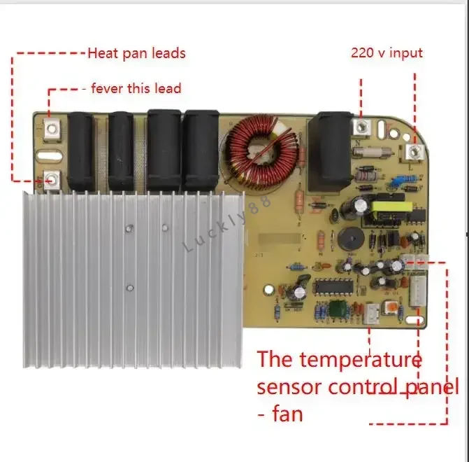 Carte mère pour cuisinière à Induction haute puissance 3500w, Circuit imprimé universel Commercial, modèle tactile, carte de Modification