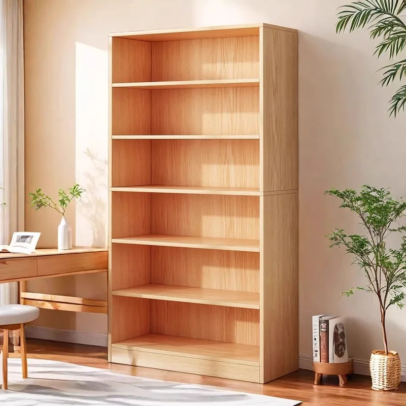 

Solid wood bookshelf Floor shelf Integrated pine cabinet Student storage cabinet Living room bookcase