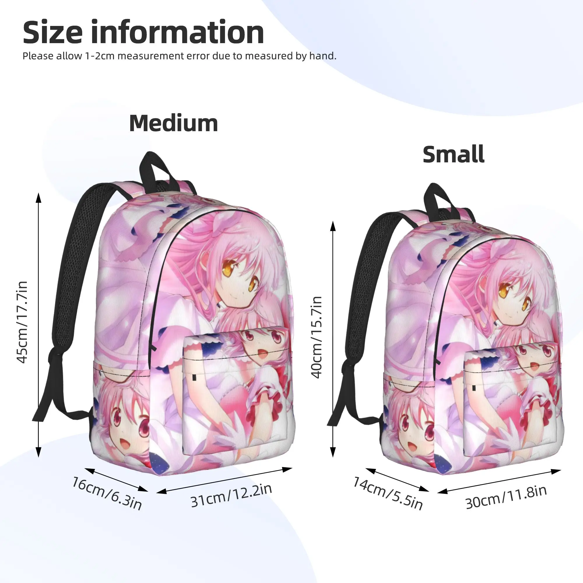 Anime Puella Magi Madoka Magica Backpack for Men Women High School Business Daypack Kaname Madoka Laptop Computer Shoulder Bag - view 4