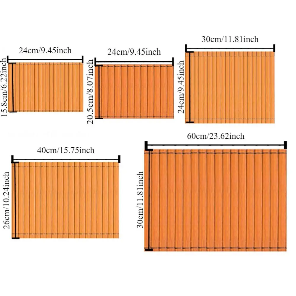 Libro de bambú en blanco inscriptible, creativo, Simple, multifuncional, estilo antiguo, práctica de caligrafía, plegable y duradero