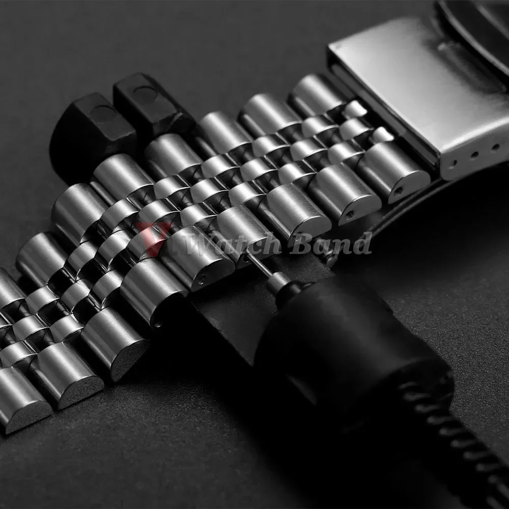 Luxuriöses Massives Edelstahl-Uhrenarmband für Seiko, Jubilee und Oyster-Armbänder 18mm 19mm 20mm 21mm 22mm Herren-Uhrenzubehör – Detail 10