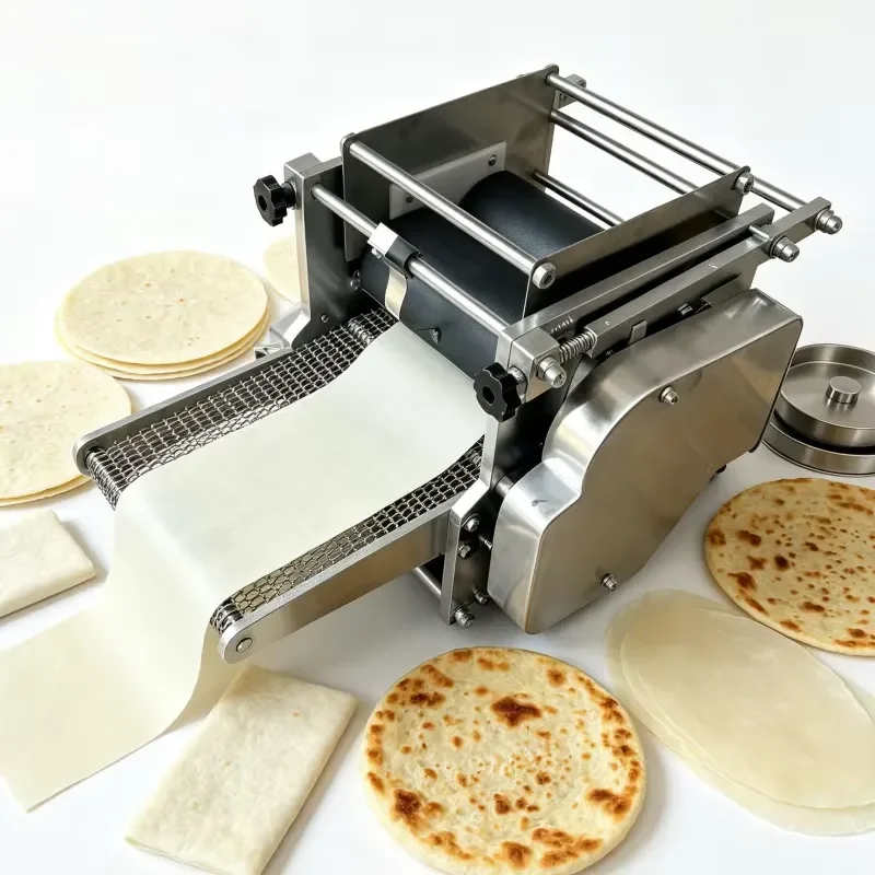 220V Electric Pita Cake Press Machine Household Pancake Maker Industrial Tortilla Maker Continuous Operation Stable