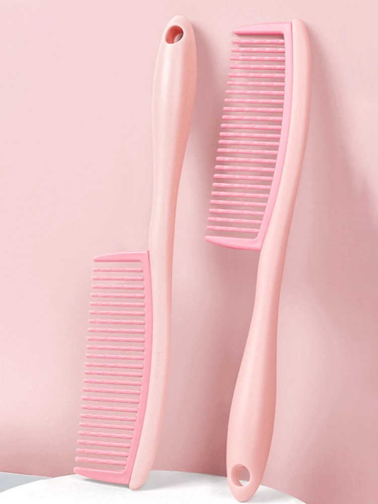 

Милая расческа для распутывания волос с антистатической ручкой, массажер для головы, расческа с широкими зубьями для укладки волос, гладкая расческа для волос