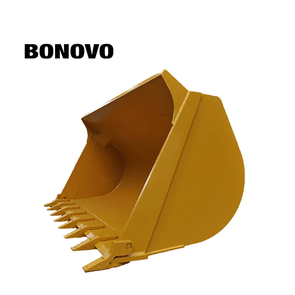 BONOVO Loader Bucket with Replacement Edge for CAT924H