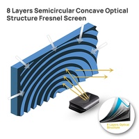 2025 High Contrast Fresnel ALR Fixed Frame Screen For UST Projector Ambient Light Rejecting Home Theater Projection