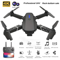 New D19/E88 Pro Drone 4k Profesional HD 4k Rc Airplane Dual-Camera Wide-Angle Head Remote Quadcopter Airplane Toy Helicopter