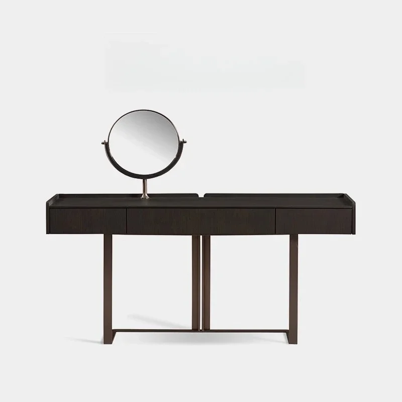 

LJYItalian Style Solid Wood Dressing Table Modern Minimalist Bedroom Small Apartment Makeup Table
