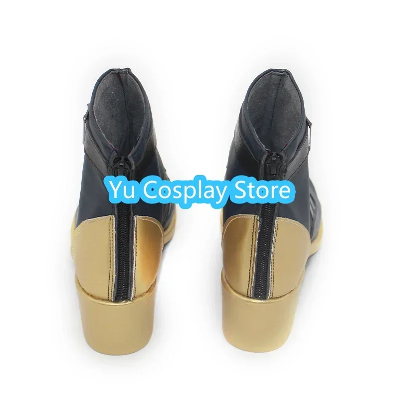 Genshin Impact Neuvillette Cosplay Schuhe Spiel Cosplay Prop PU Leder Schuhe Halloween Karneval Stiefel Nach Maß