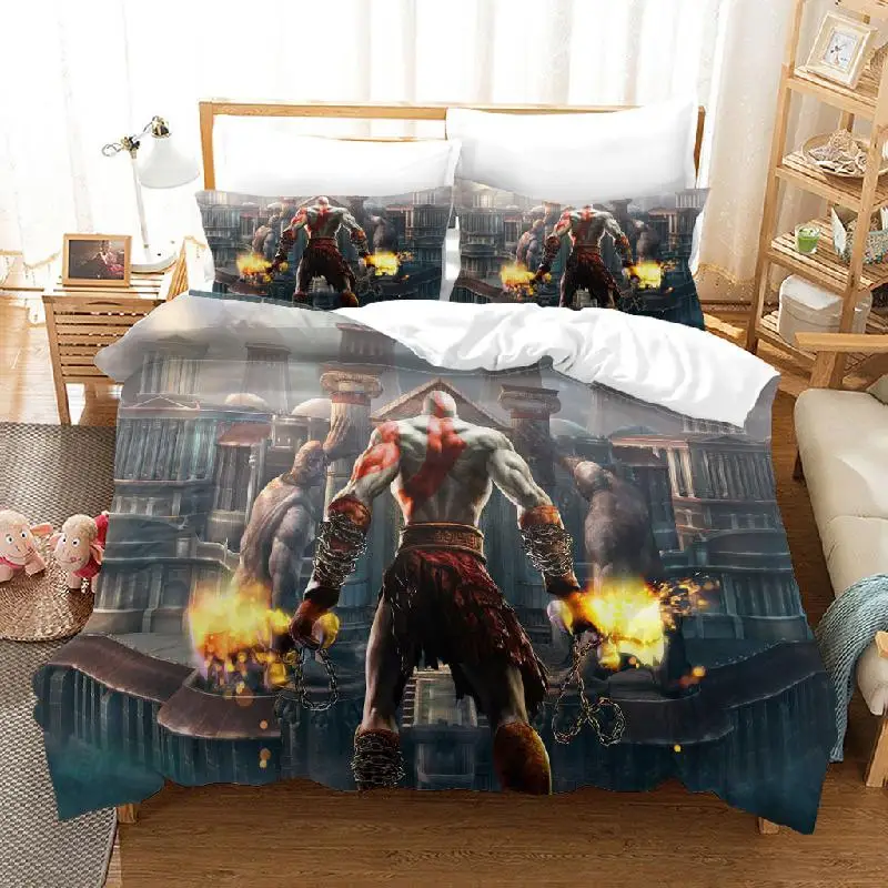 Anime Film Cartoon Characters Creatures Bedding Set Quilt Cover Pillowcase Bedspread Bedclothes Children Bedroom Bed Covers