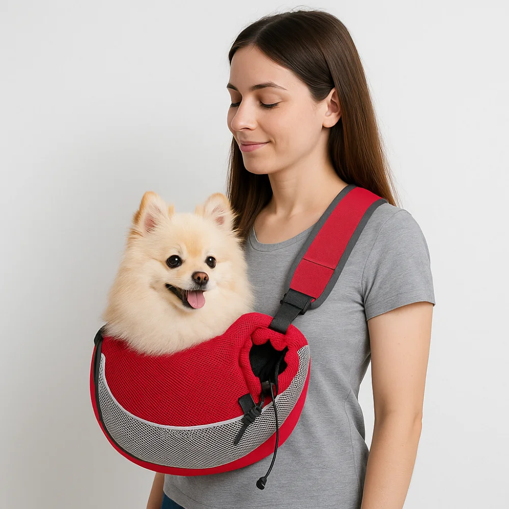 Durable Breathable Pet Carrier Backpack Ergonomic Design Adjustable Sling Carry Pack Mesh Dog Outdoor Bag for Outgoing Pets view 5