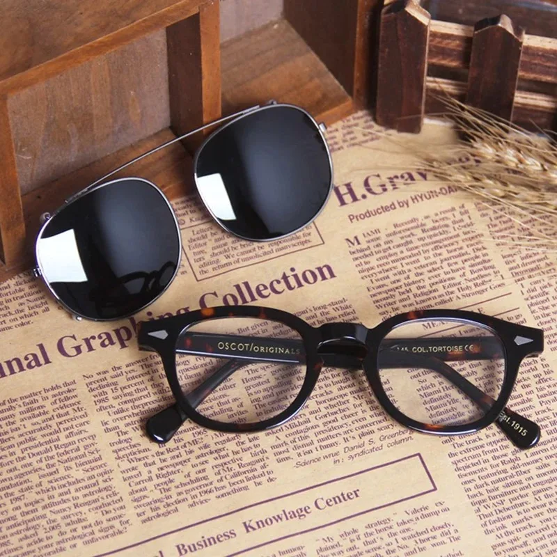 Runde Clip auf Sonnenbrille Frauen Polarisierte Linse UV400 Mann Johnny Depp Lemtosh Sonnenbrille Luxus Marke Vintage Schutzbrillen – Detail 7