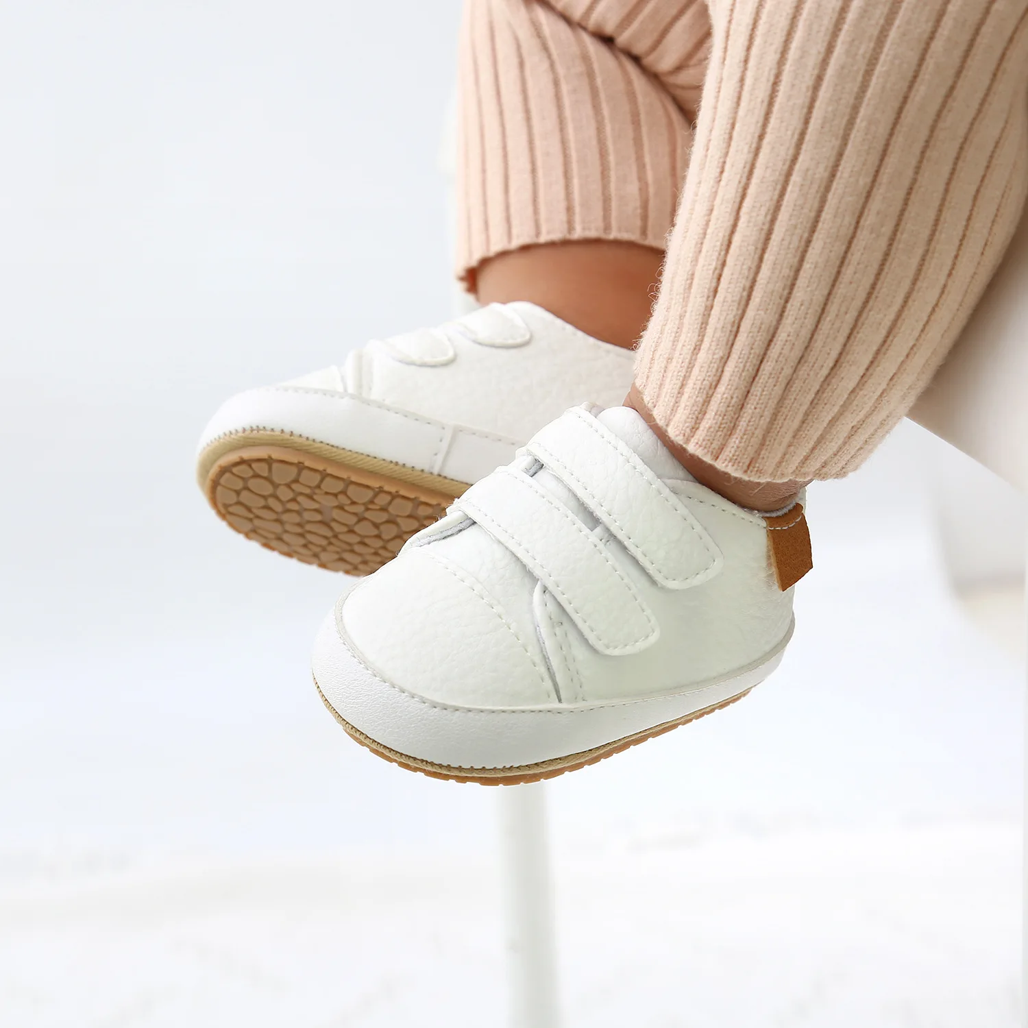 2022 Toddler First Walkers Autumn PU Shoes Baby Shoes Soft Bottom Boys Girls Casual Shoes Infant Kids Girls Walking Shoes