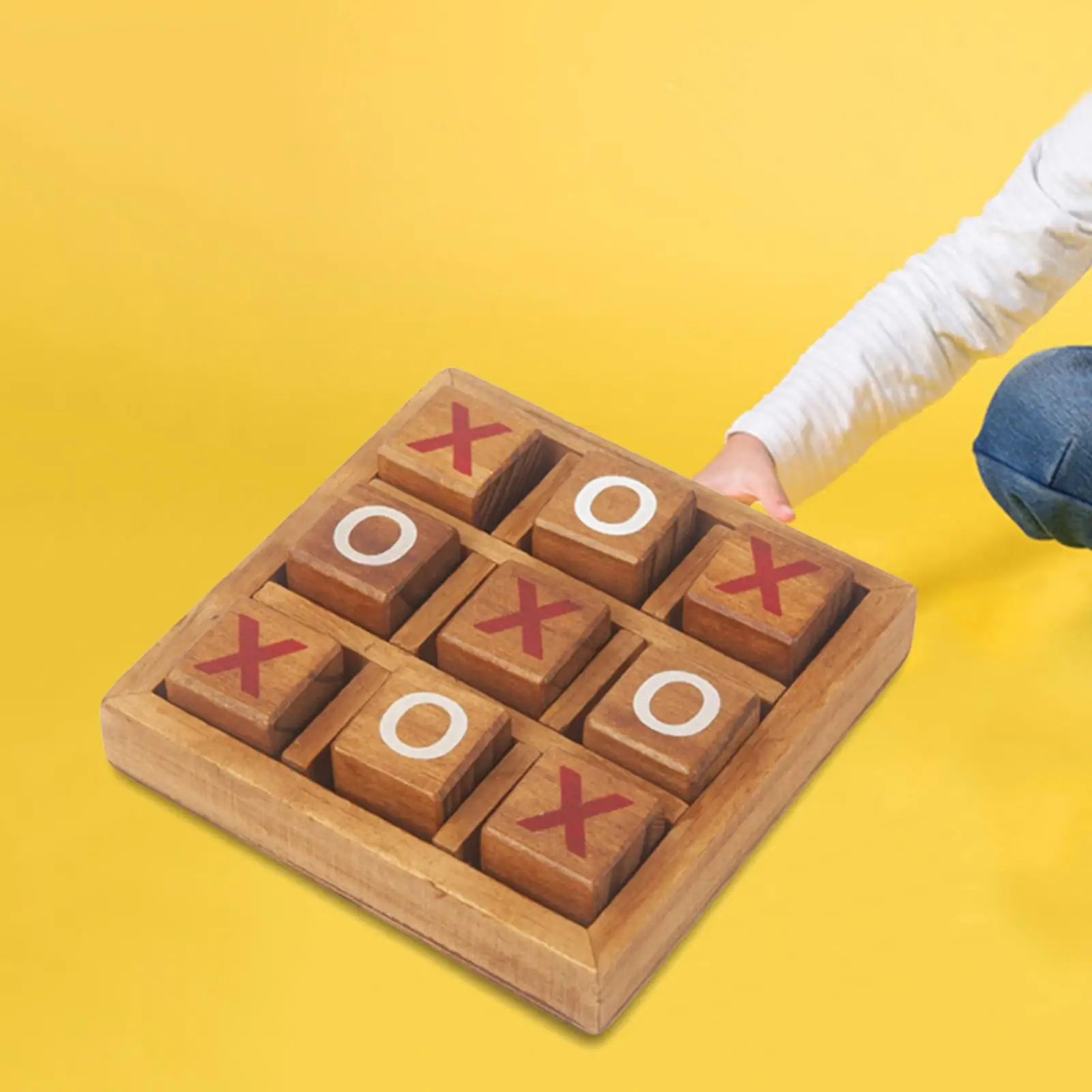 Wooden Noughts And Crosses Game Family Board Games Kids And Adult