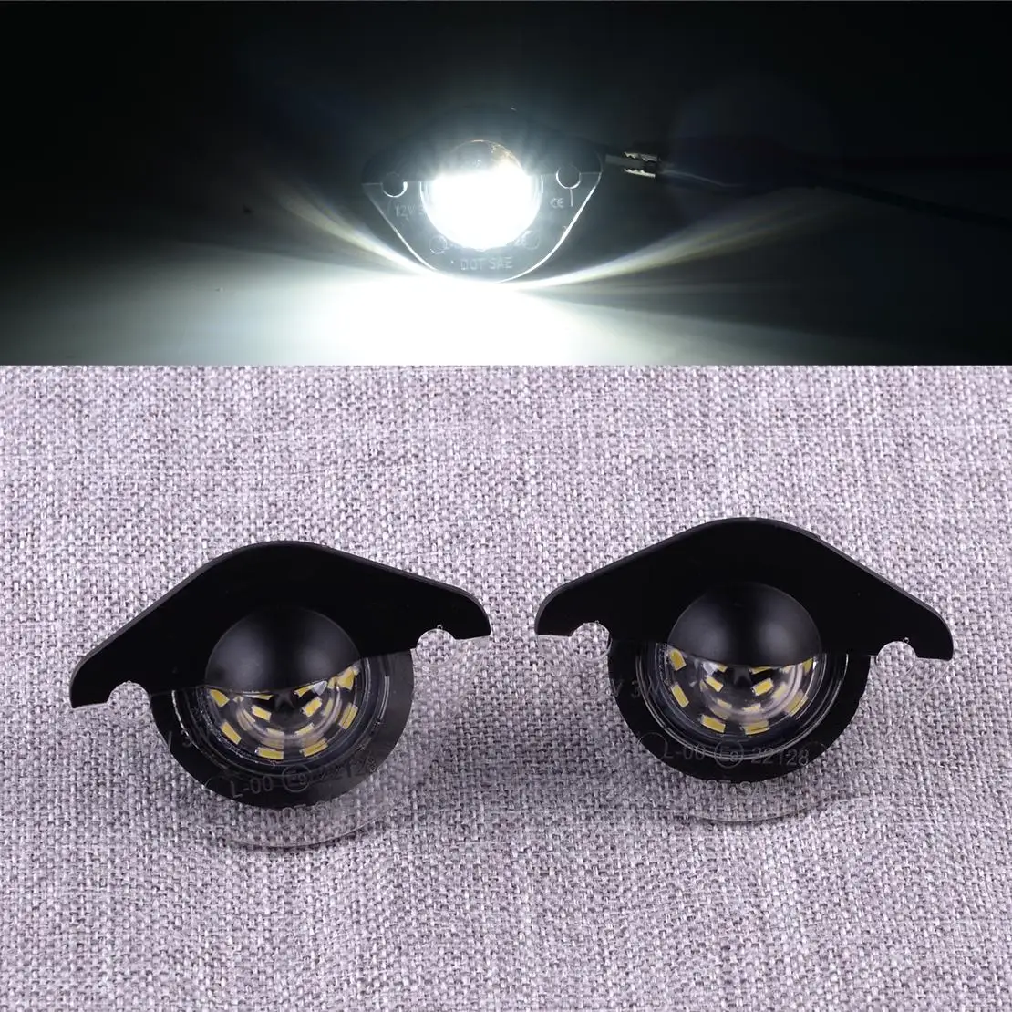 

1 пара светодиодных ламп освещения номерного знака, подходящих для Ford Mustang 1994-2004 гг.