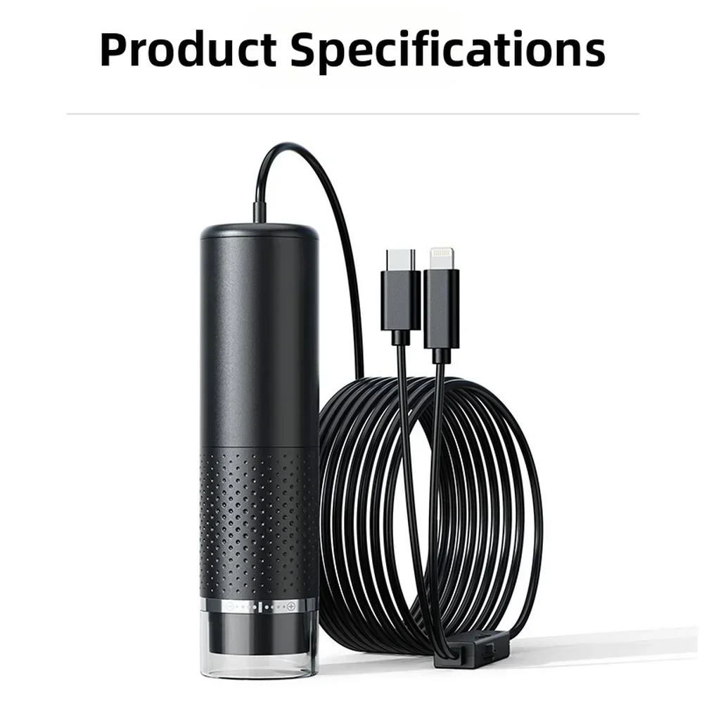 

1600X Magnification Digital Microscope for For ANDROID For IOS with 8 LED Light and Manual Focus Portable Design