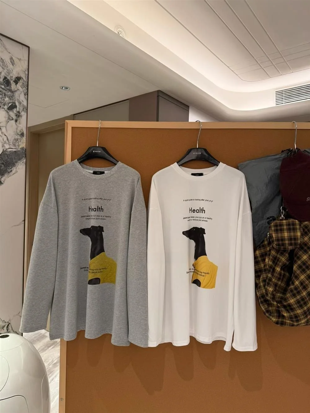 

Loose Long Sve Dog Print T-irt Women's Casual Sle round Ne Top Trendy Autumn New Arrival Dongda Gate Design